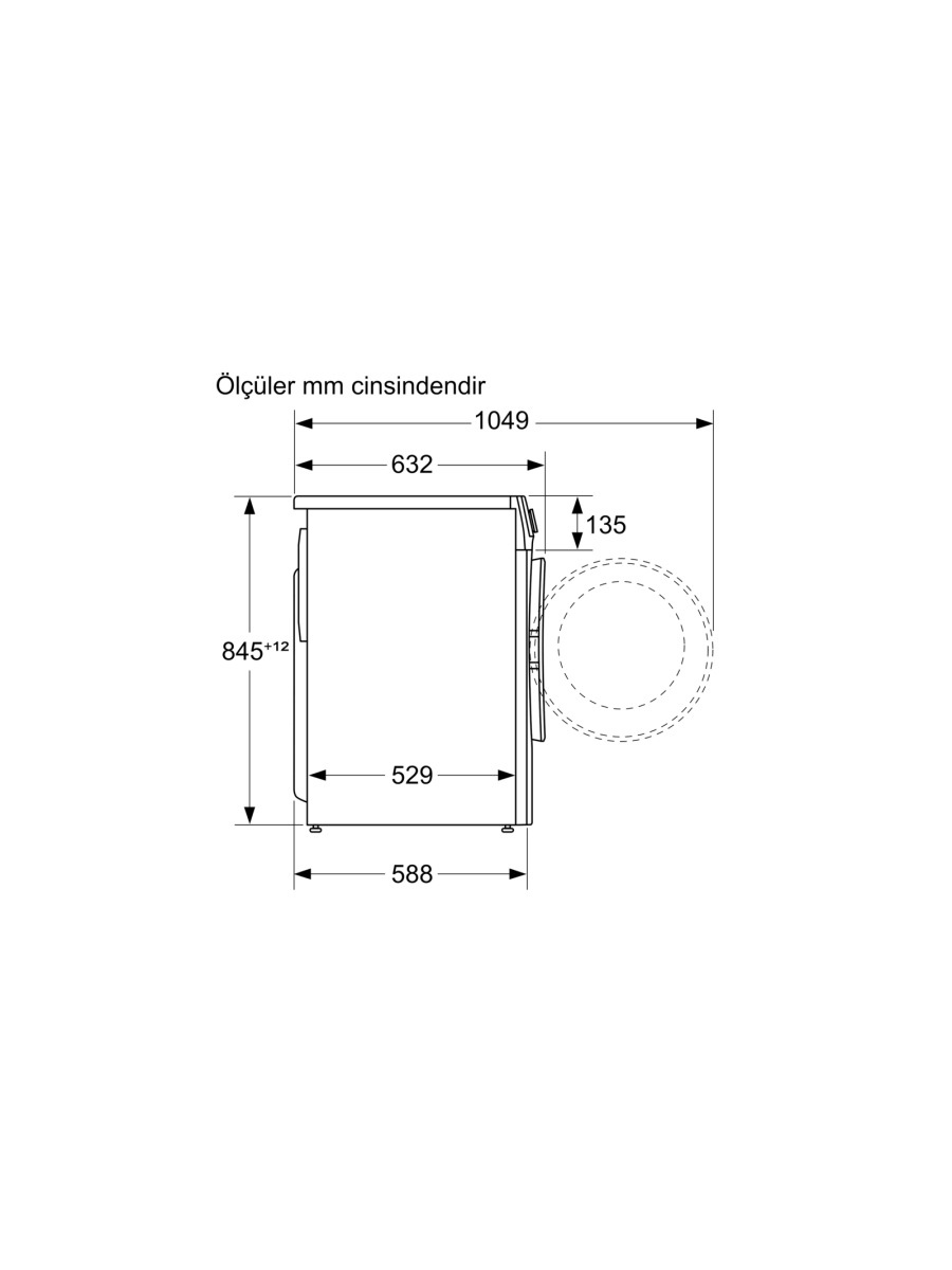 profilo CGA242XVTR 9 kg  1200 devir gümüş renk